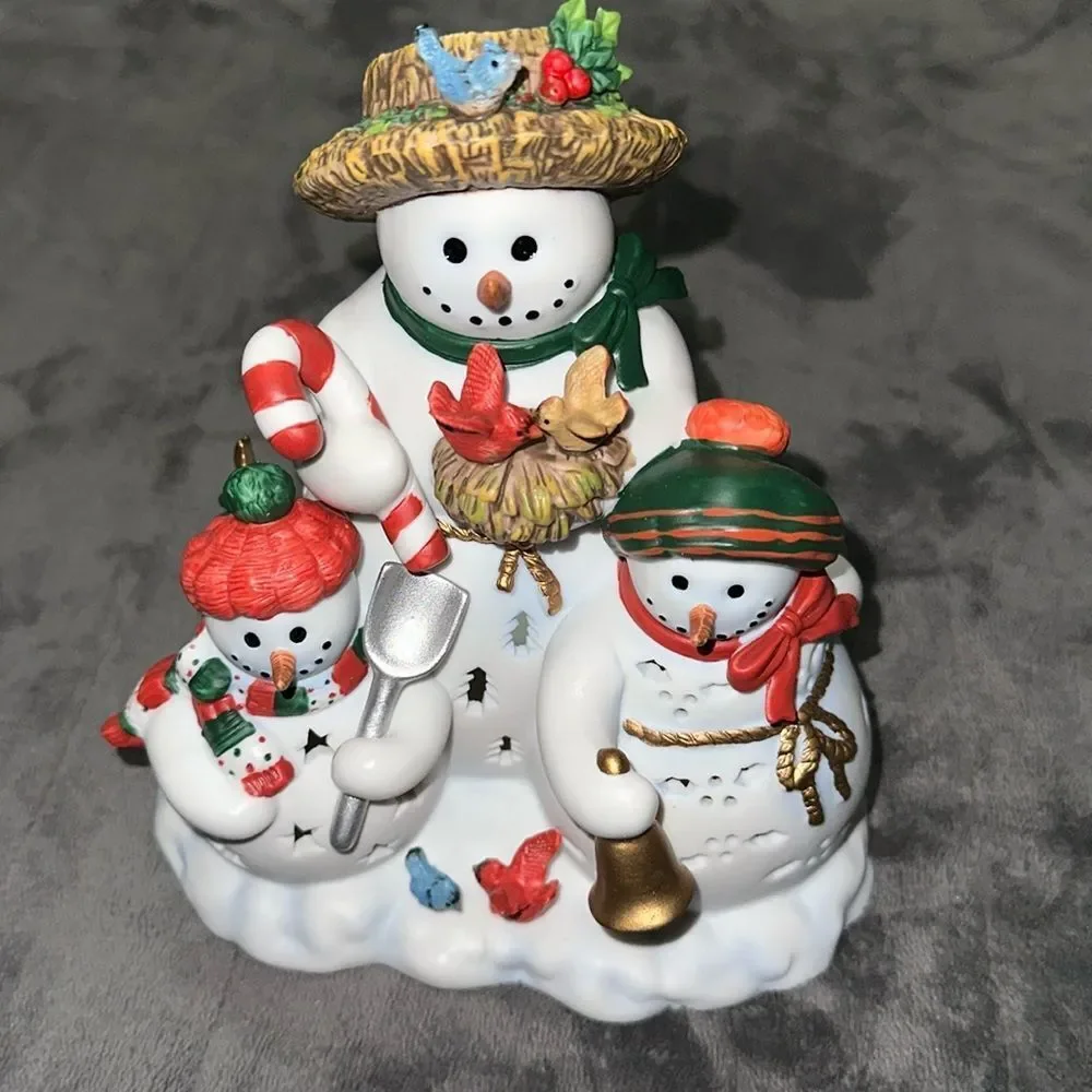 PartyLite P9892 snowman Tealight holiday , Christmas